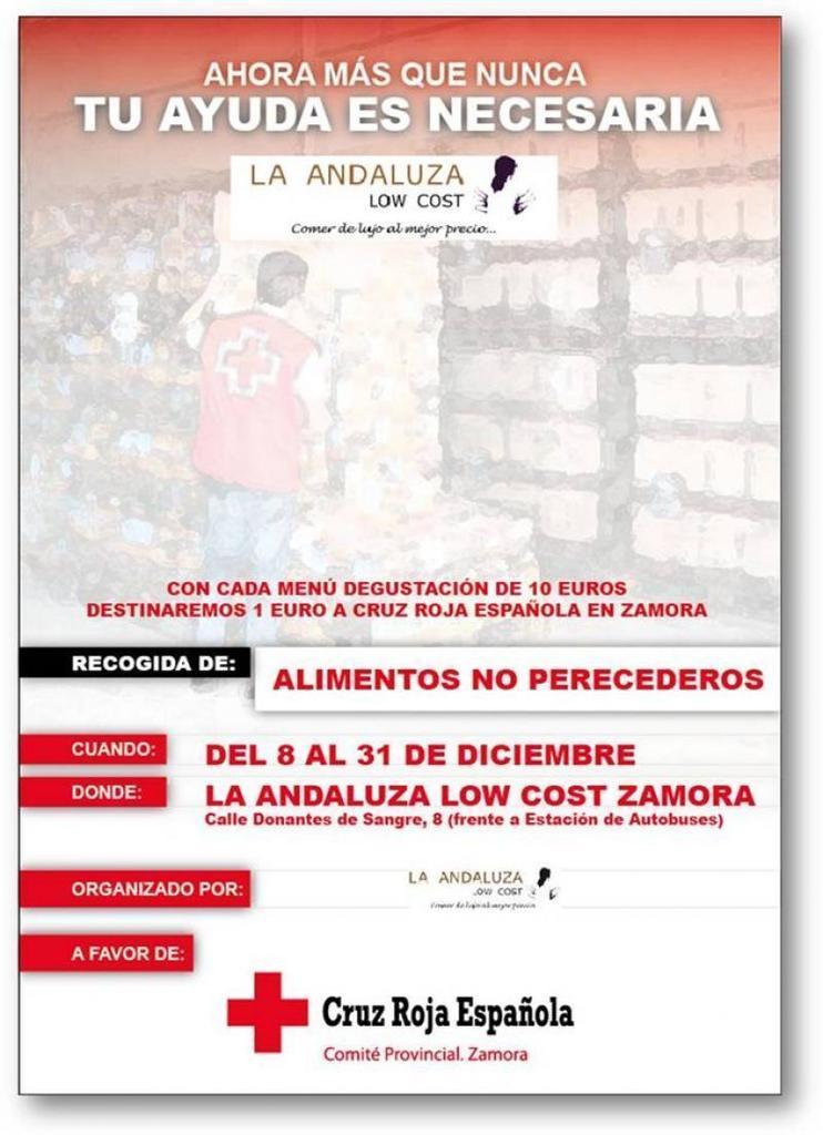 La Andaluza Low Cost recoge alimentos a beneficio de Cruz Roja