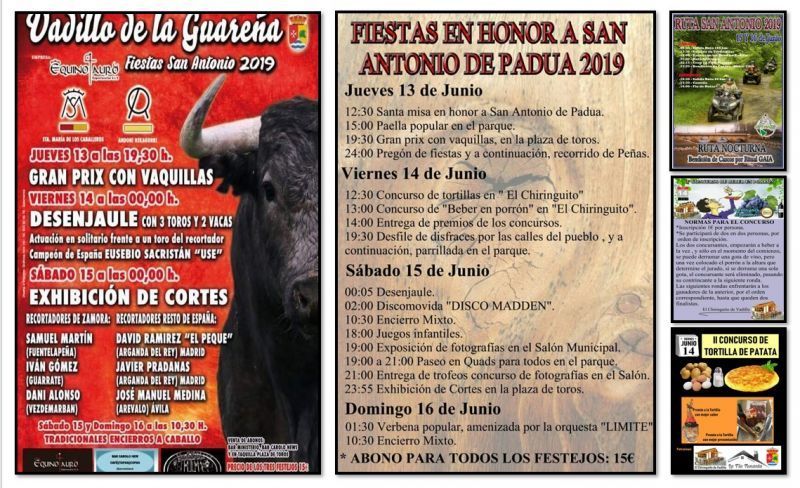 Comienzan las Fiestas de San Antonio en Vadillo de la Guareña