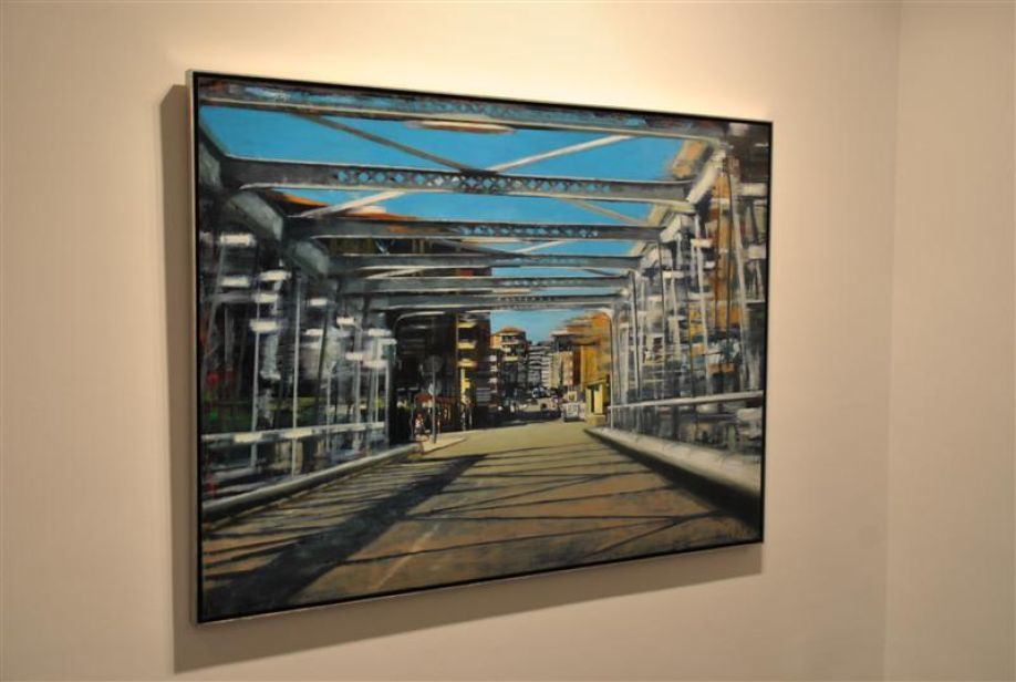 Pintura del Puente de Hierro. Autor:Jose Mª Pinto