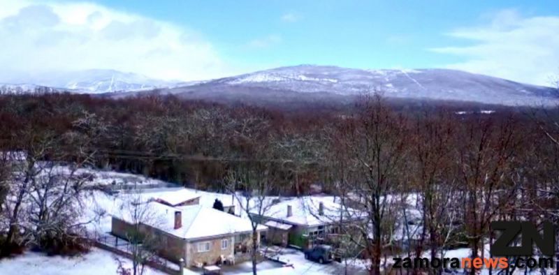 La nevada desde el aire, Sanabria luce en su máximo esplendor blanco inmaculado