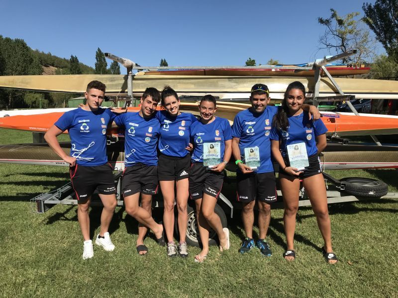 Piragüismo Fresno se trae de tierras palentinas un oro en K2 de parte de Mirella Vázquez y Silvia González y plata en C1 que logró Rubén García Pedruelo