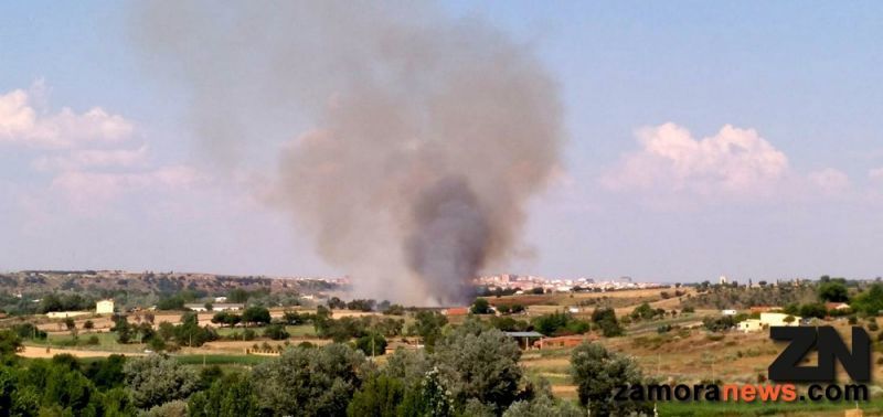 Primer conato de incendio serio en la capital, el fuego se sitúa cerca del barrio de Carrascal