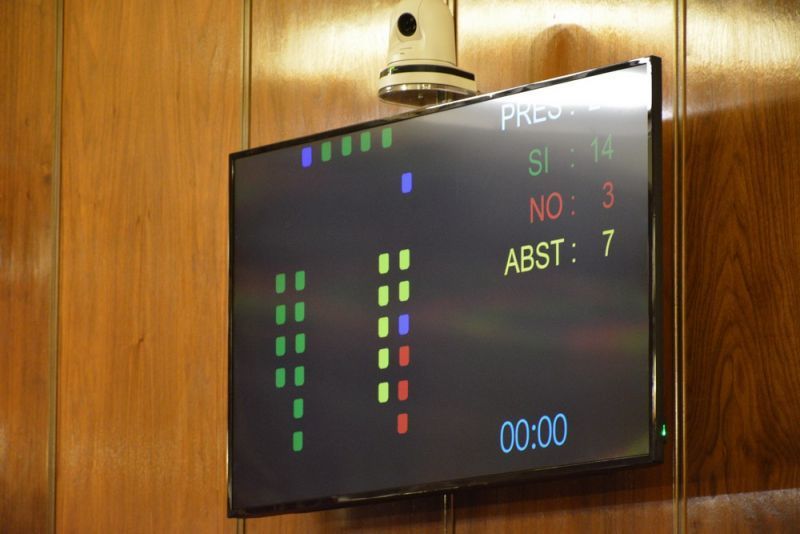 Implantada con éxito la votación electrónica en los plenos de la Diputación Provincial