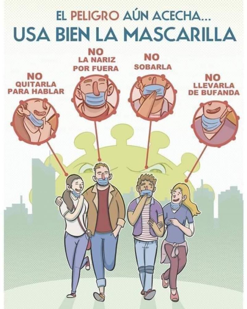 Consejos para utilizar correctamente la mascarilla