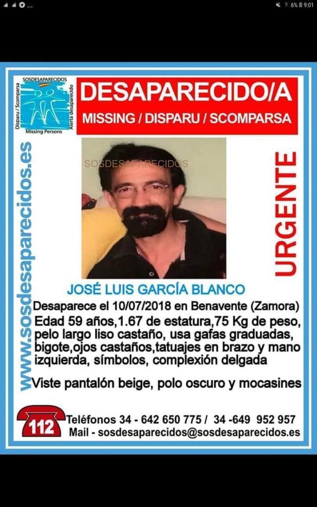 Se busca a José Luis García Blanco