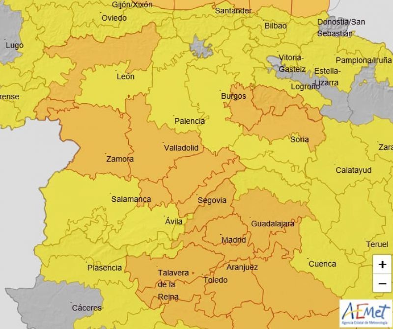 Aviso naranja en la provincia de Zamora ante la llegada de la primera ciclogénesis explosiva del otoño