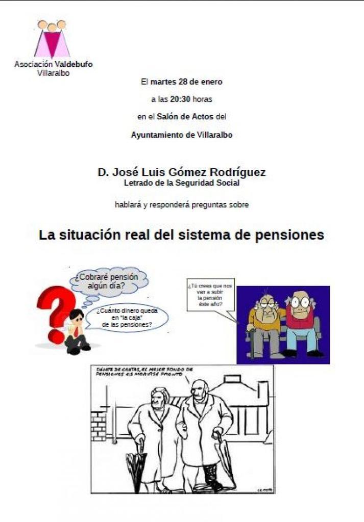Cartel anunciador de la conferencia.
