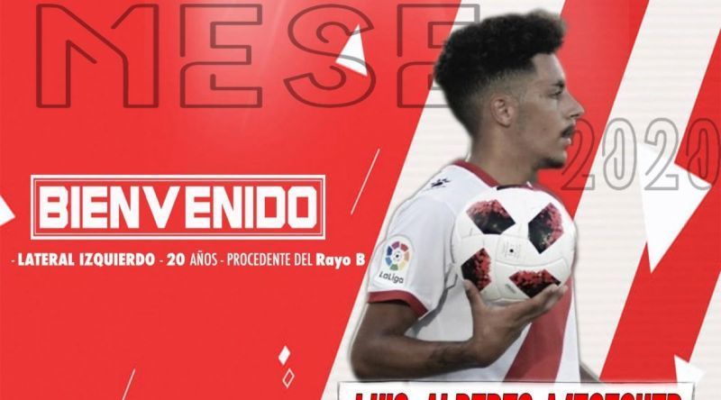 El Zamora C.F incorpora al joven lateral izquierdo Luis Alberto Meseguer