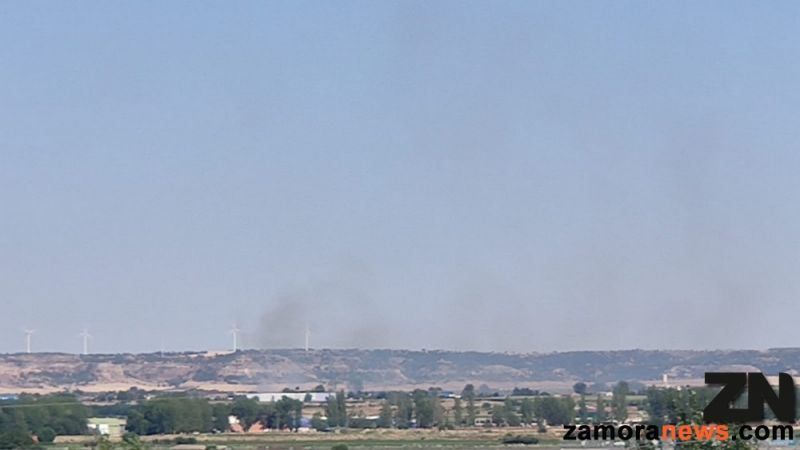 Declarado un incendio en el término municipal de Villaralbo próximo a la base contra incendios