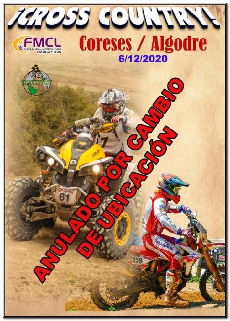 Se suspenden las pruebas del Motor en Zamora (Moto Cross y Cross Country)