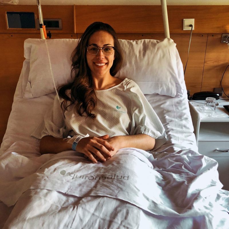 María O'Mullony tras la operación I Imagen: Twitter María O'Mullony