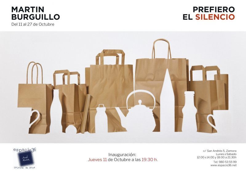 Prefiero el Silencio de Martín Burguillo la nueva cita con el arte en Espacio 36