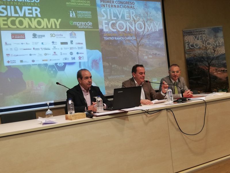 Francisco Requejo, presidente de la Diputación, durante la celebración del primer congreso Silver Economy | Foto Diputación de Zamora