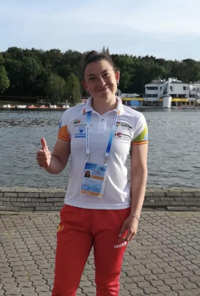 La zamorana Mirella Vázquez junto con Elisa Zapata, Carolina García y Bárbara Pardo consiguen acceder a la semifinal K4-500 de mañana en Polonia