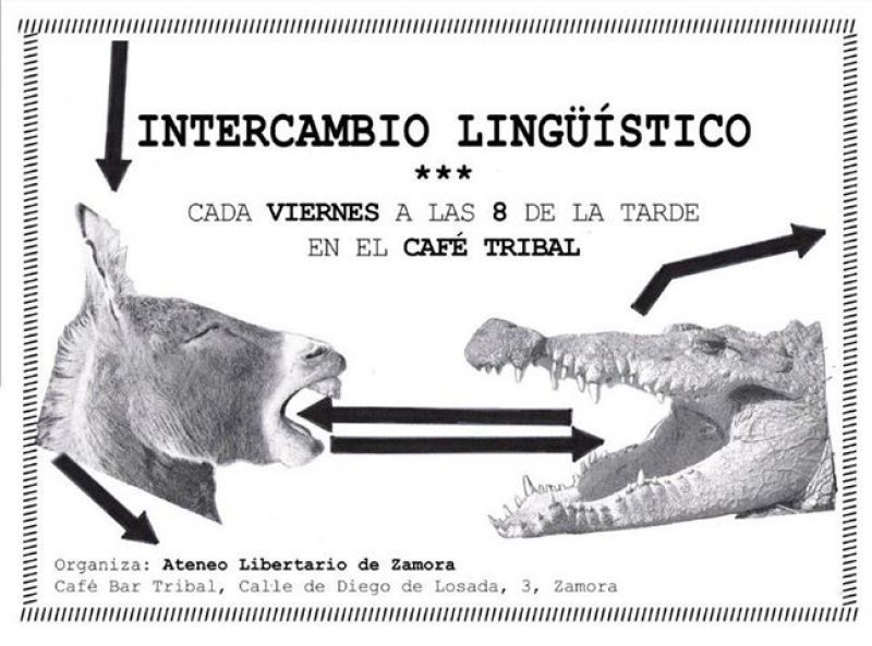 Intercambios lingüísticos y tienda gratuita del Ateneo Libertario