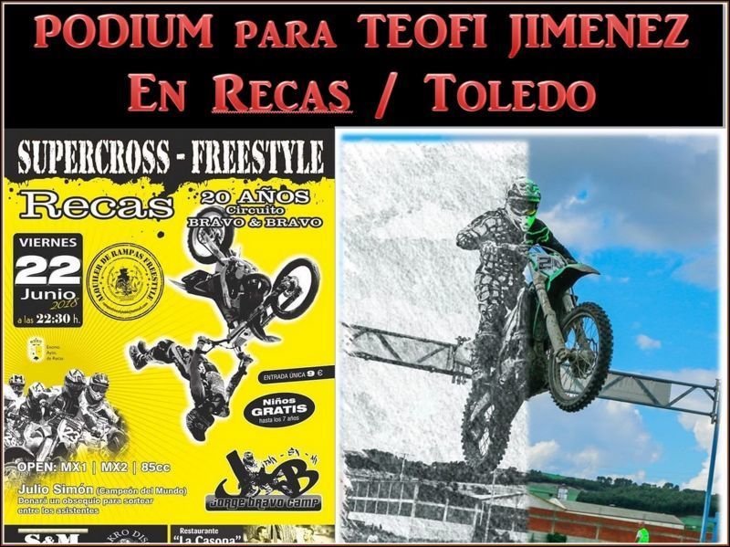 Podium para Teofi Jiménez en el SuperCross de Recas (Toledo).