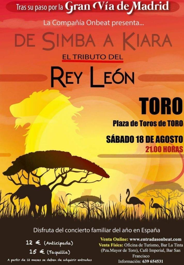 El afamado musical del Rey León visita hoy Toro