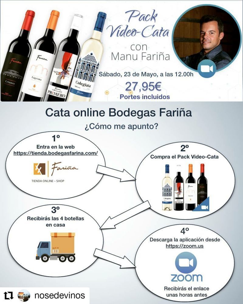 Bodegas Fariña promueva una cata virtual para el próximo sábado
