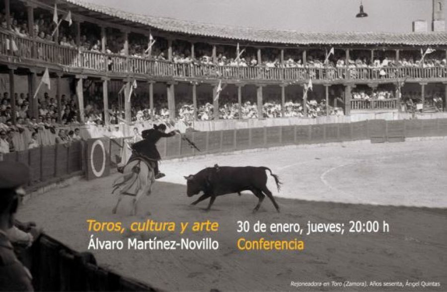 Cartel anunciador de la conferencia.
