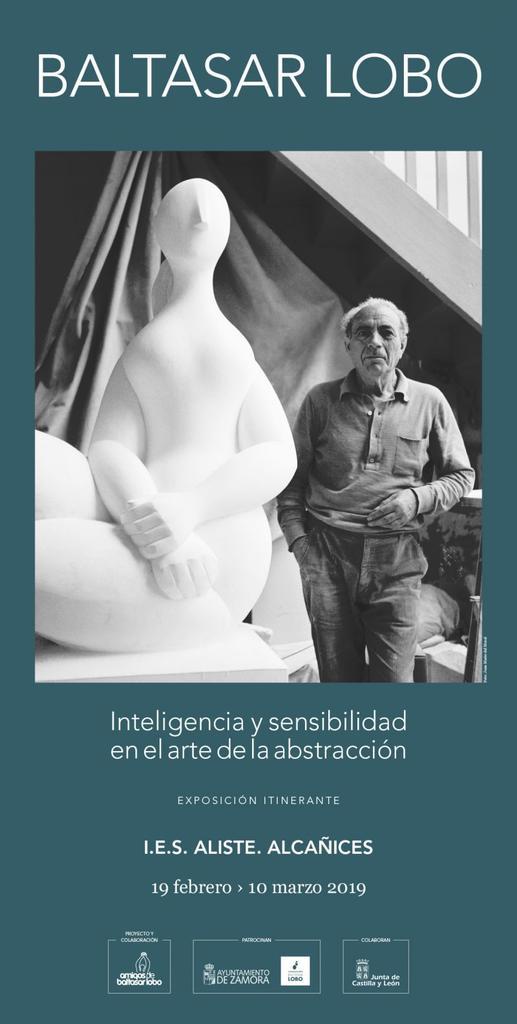 La exposición itinerante de Baltasar Lobo se muestra en el IES de Alcañices desde el martes hasta el 10 de marzo