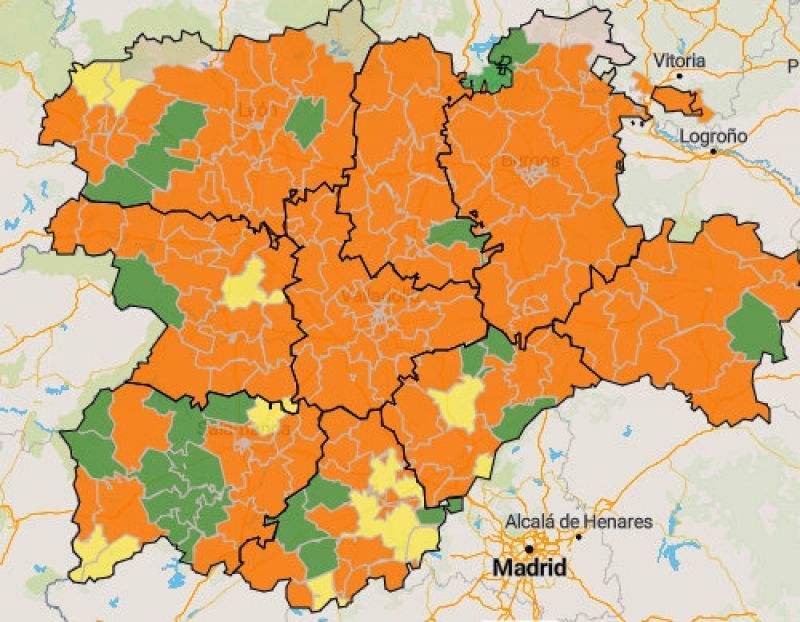 Alcañices, libre de coronavirus, Villarrín de Campos, en amarillo con un solo positivo, y Alta Sanabria regresa al naranja