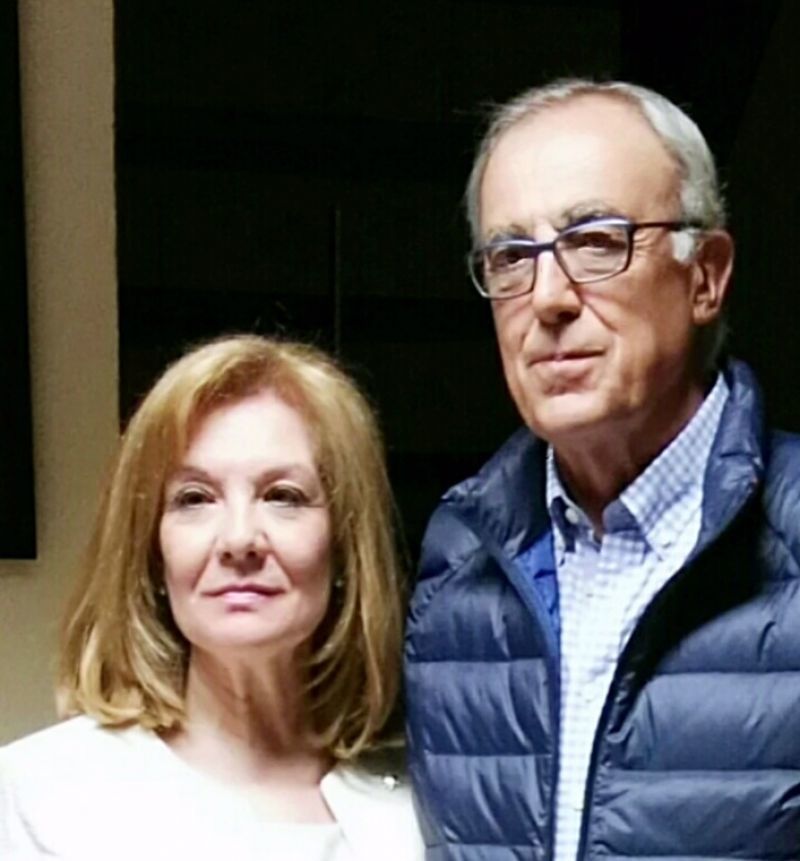 Miguel Ángel Cacho, Presidente de Honor de Nuestra Madre, junto a la actual presidenta, Isabel García Prieto