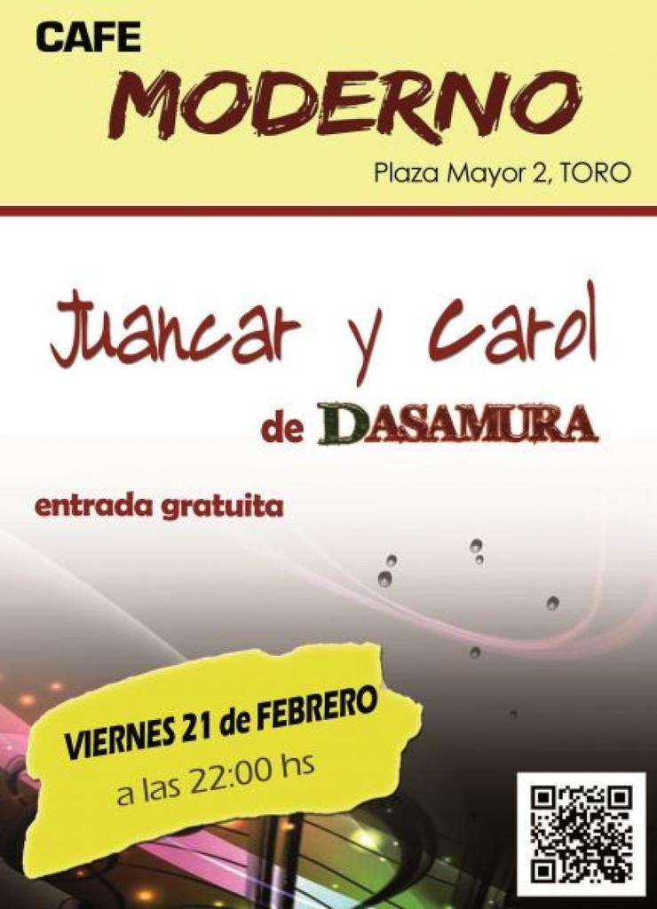 Cartel anunciador del concierto de Dasamura.