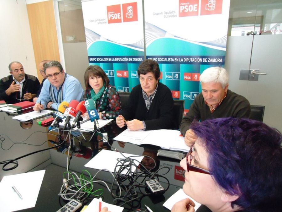 Rueda de prensa del grupo provincial socialista.