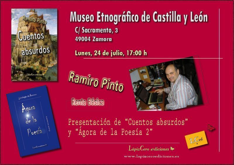 Ramiro Pinto presenta sus libros en el Etnográfico