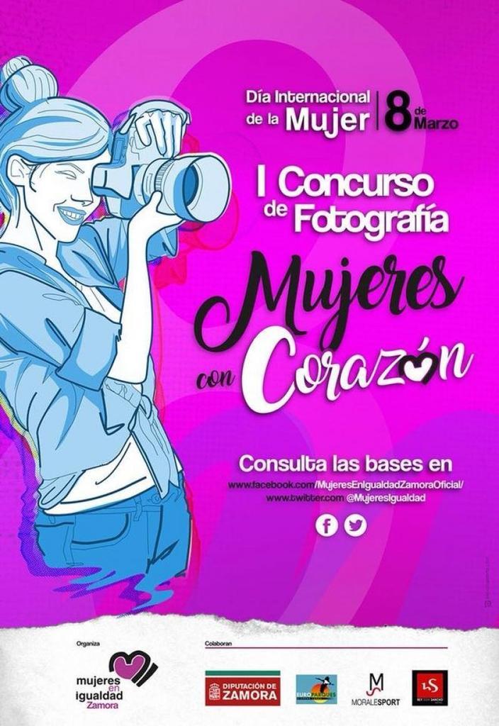 Mujeres en Igualdad Zamora convocan el I Concurso de Fotografía "Mujeres con Corazón"