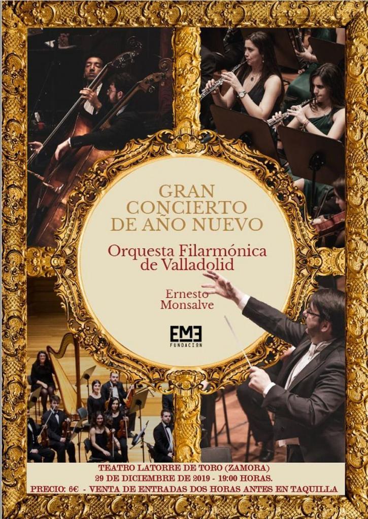 Cartel promocional del concierto de este domingo en el Teatro Latorre | Imagen cedida a Zamora News