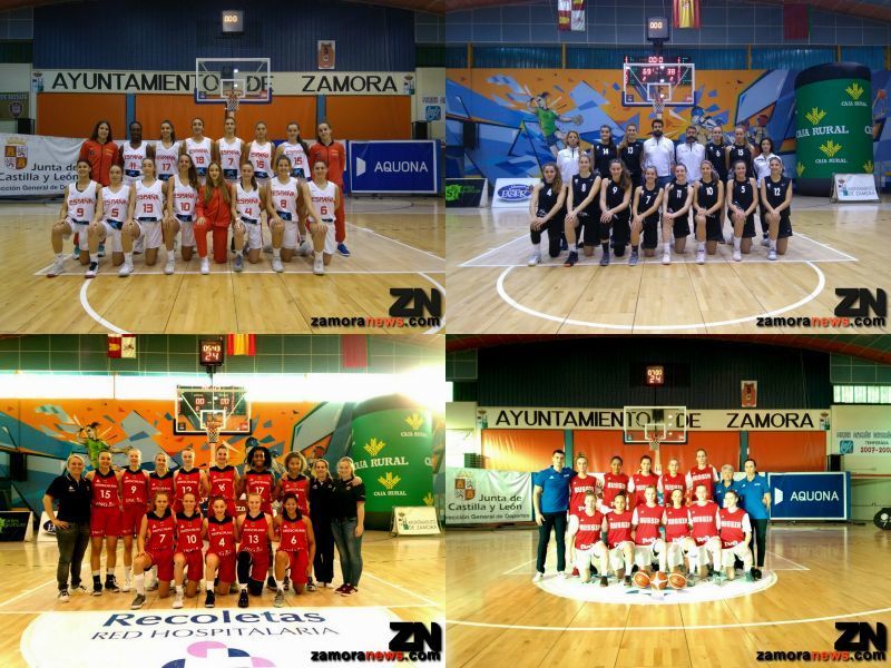 Primera jornada del Memorial Juan de Mena, en los cruces iniciales, España vence a Castilla y León 78-51 y Rusia gana a Alemania 69-38