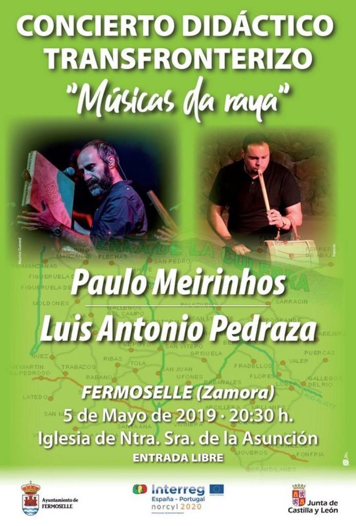 Mañana en Fermoselle Músicas da Raya con la presencia de Luis Antonio Pedraza y Paulo Meirinhos