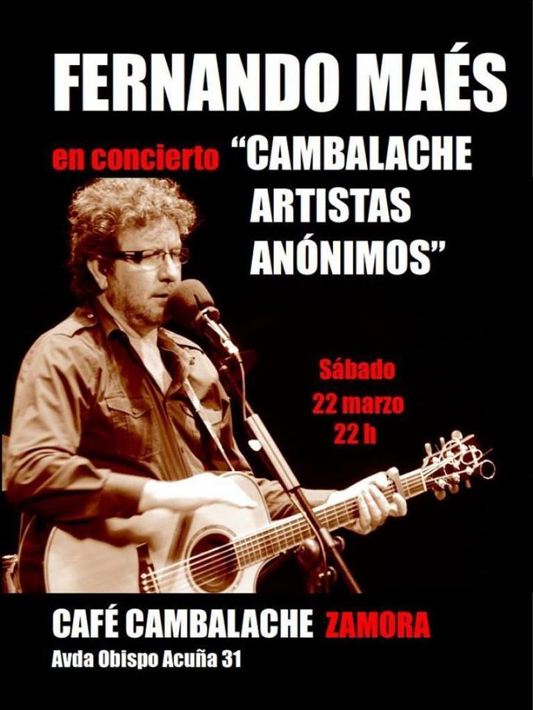 Fernando Maes en concierto en el Cambalache