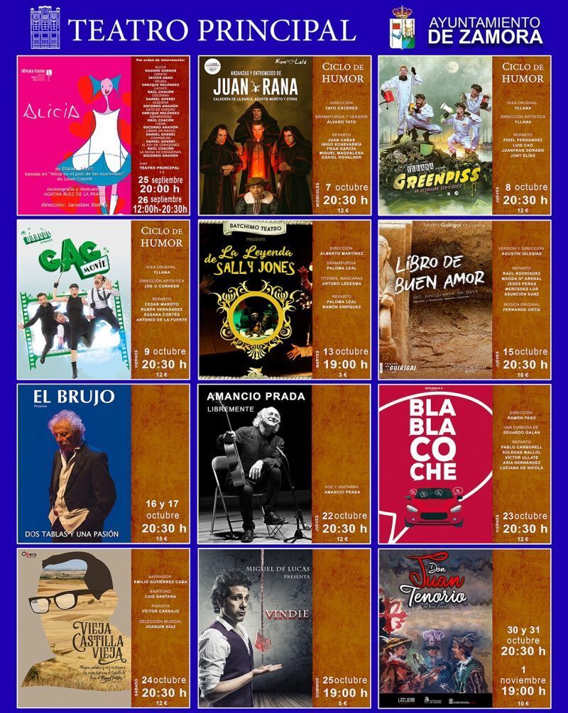 El Principal presenta su programación para septiembre y octubre