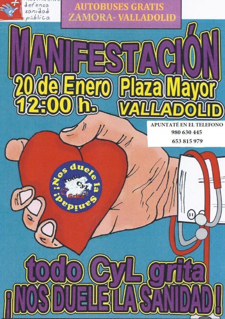 Recuerda la cita para el día 20 en favor de una Sanidad Pública digna