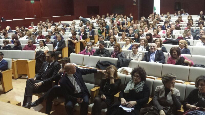 Un momento del homenaje a los trabajadores jubilados de Sacyl que ha tenido lugar esta tarde