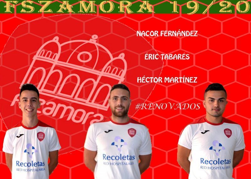 El FS Zamora anuncia las renovaciones de Nacor Fernández, Eric Tabares y Héctor Martínez