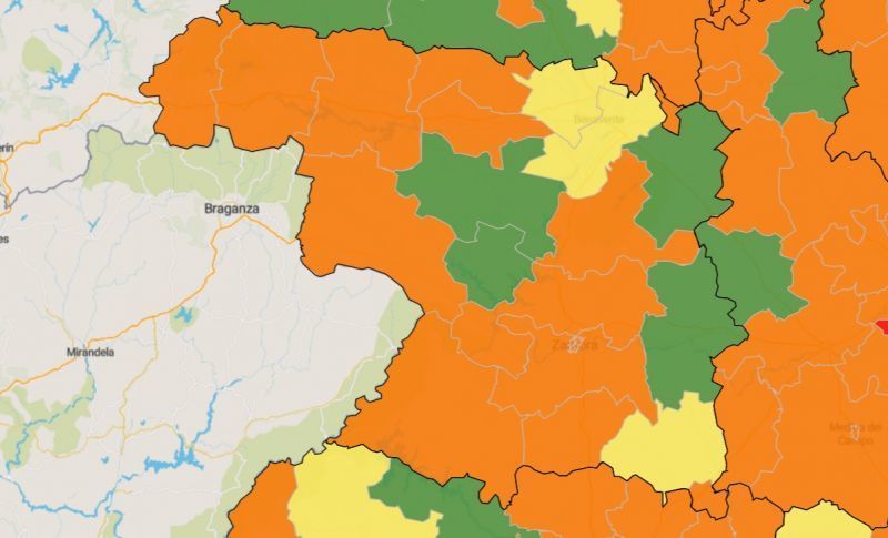 El mapa del coronavirus en Zamora | Benavente sale del naranja
