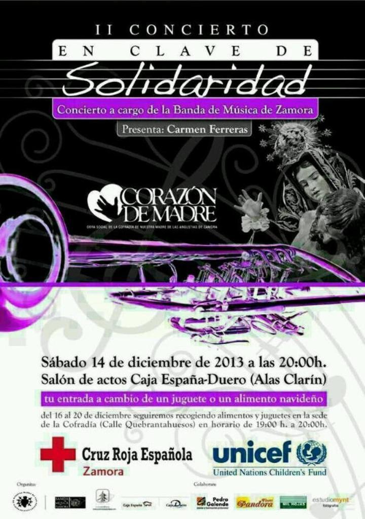 Concierto navideño benéfico de la Banda de Zamora