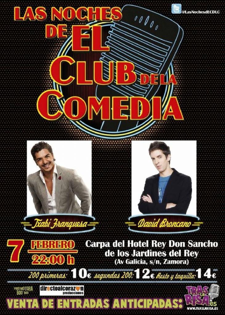 Los cómicos David Broncano y Txabi Franquesa en el Club de la Comedia en Zamora