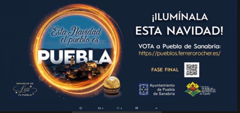 Puebla a tan solo un día de poder ser proclamada la ganadora del concurso "Envuelve de Luz tu pueblo"