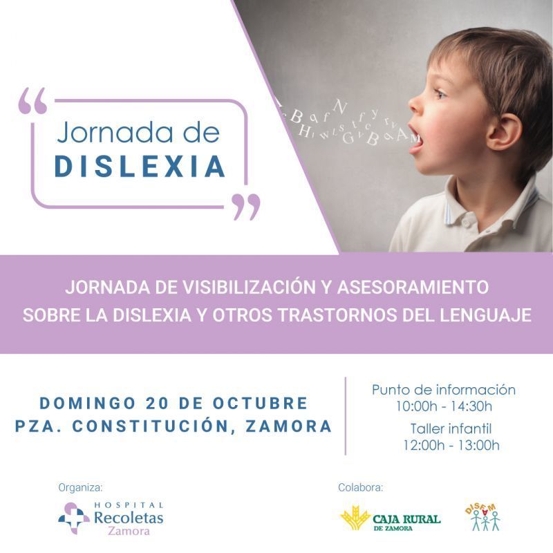 Si quieres saber si tienes dislexia el domingo podrá comprobarlo en la Plaza de la Constitución