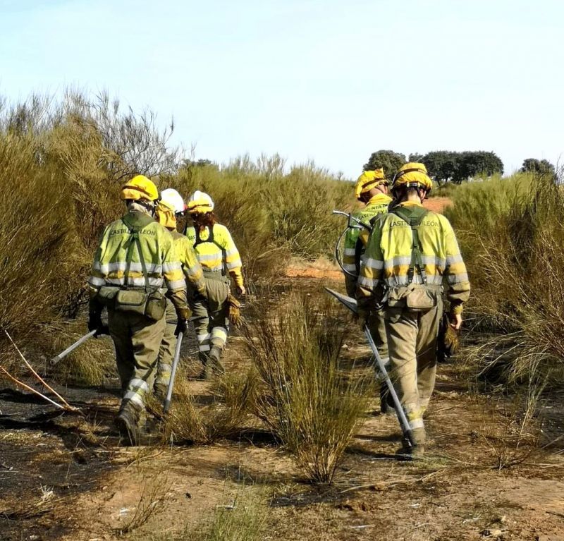 La ELIF Villaralbo sofoca su tercer incendio en San Cristóbal de Entreviñas