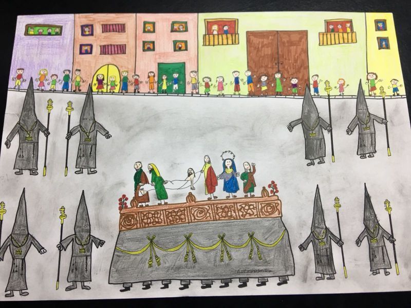 Más de 800 niños participan en el concurso de dibujo sobre La Conducción al Sepulcro