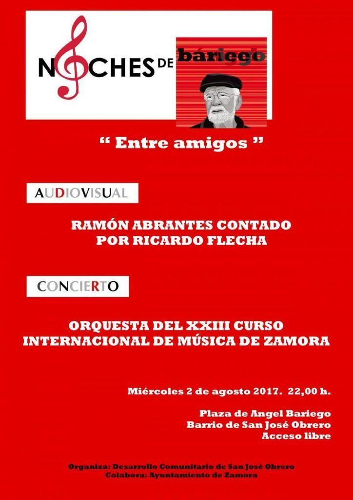Esta noche, velada cultural en la Plaza de Ángel Bariego