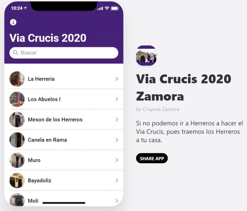 Un Via Crucis de Herreros virtual