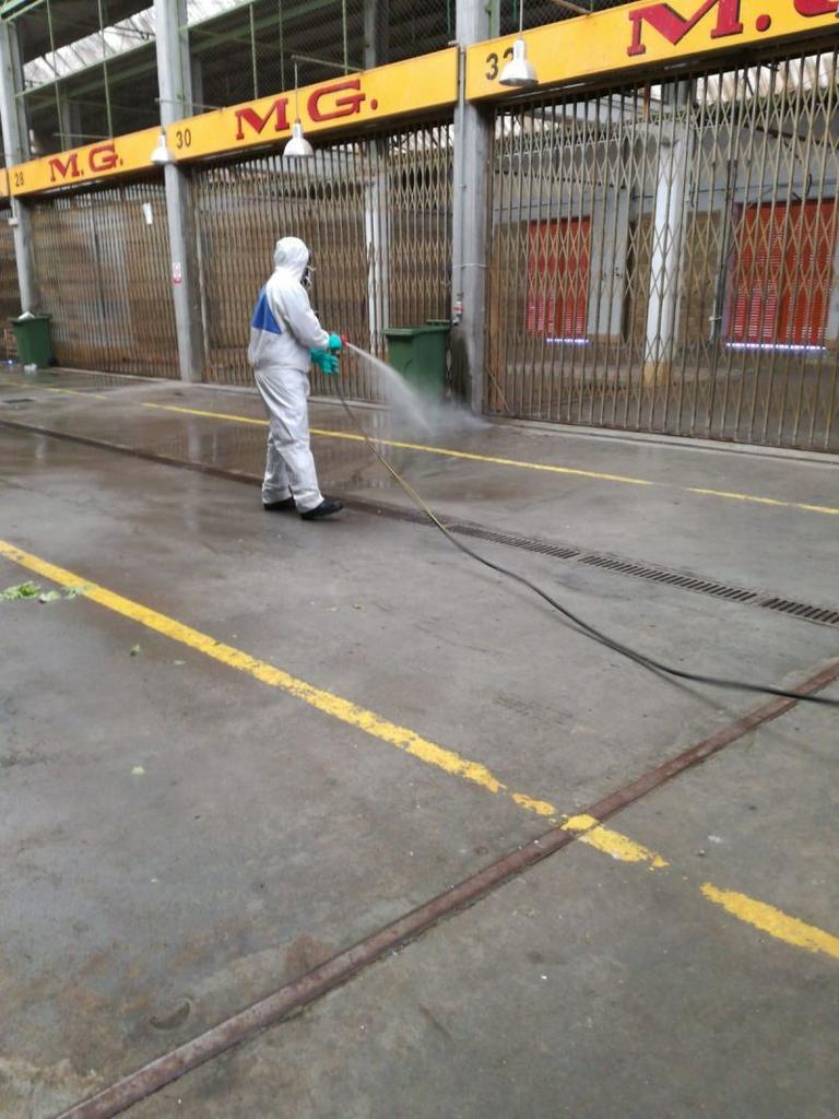 La desinfección se centra en Mercazamora