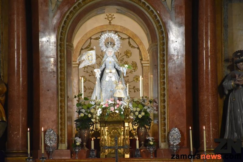 San Vicente se llenó para no dejar sola a la Patrona de Zamora la Virgen de la Concha en el día de su onomástica