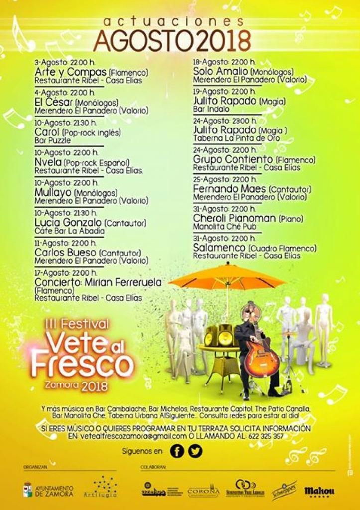 Vete al fresco continúa poniendo música a los bares zamoranos